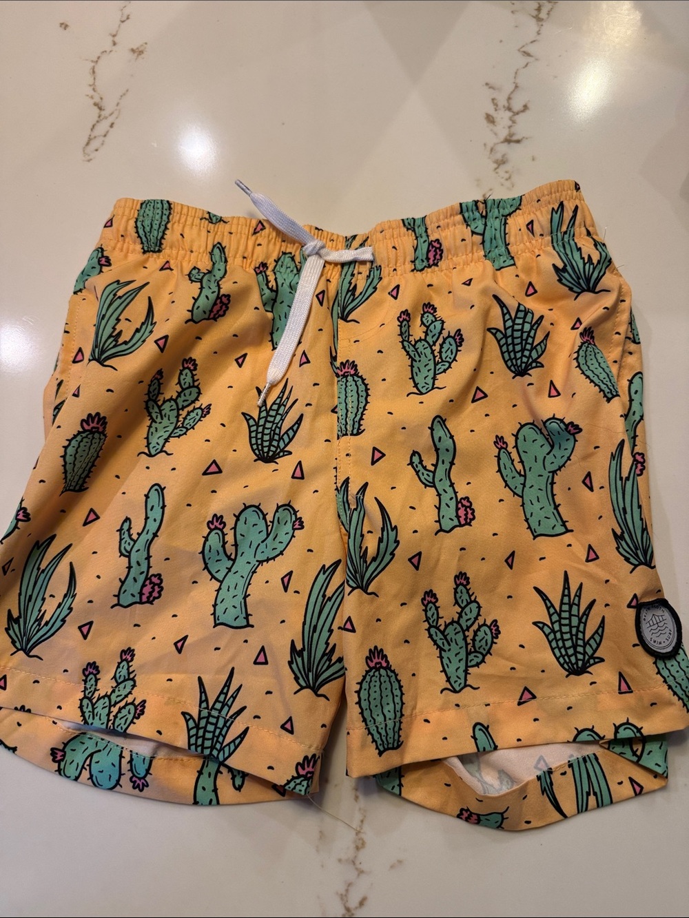 Brooklyn cloth swim trunks with liner size 8
